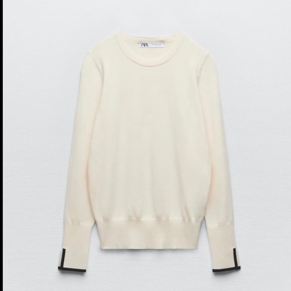 Zara knit sweater with vents